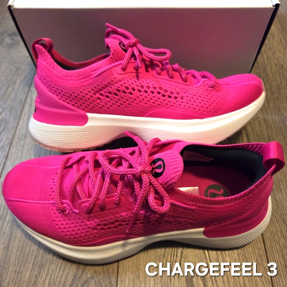 LULULEMON CHARGEFEEL 3 Shoes Geranium Hot Pink Workout Running